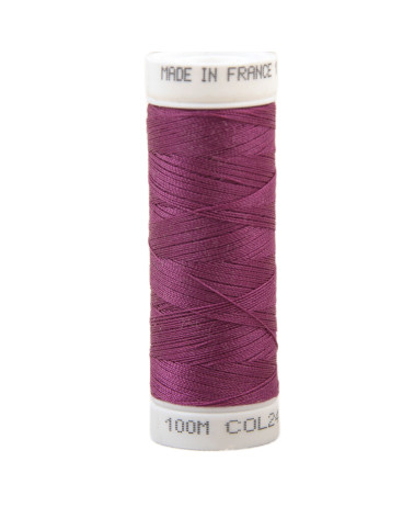 Fil à coudre polyester 100m made in France - violet begognia 241