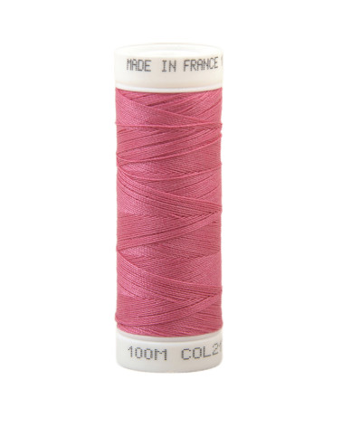Hilo de coser de poliéster 100m fabricado en Francia - Rosa fucsia 217