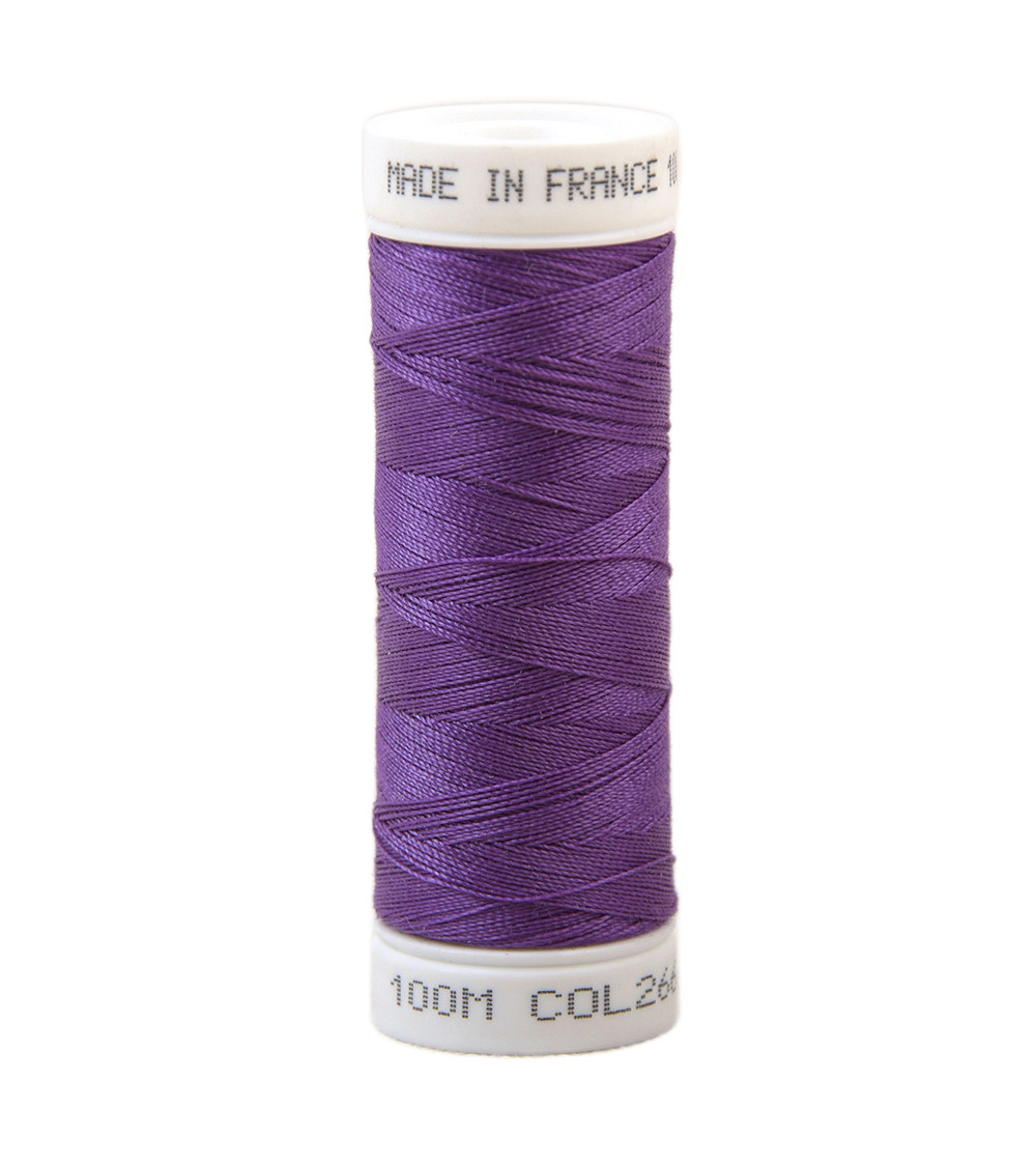 Fil à coudre polyester 100m made in France - violet 266