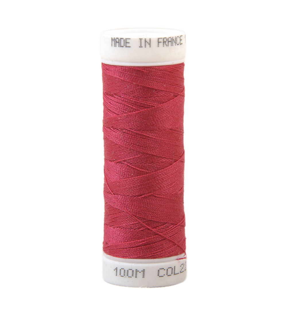 Polyester sewing thread 100m made in France - azalee pink 221