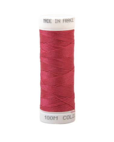 Polyester sewing thread 100m made in France - azalee pink 221