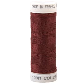 Fil à coudre polyester 100m made in France - rouge litchi 229