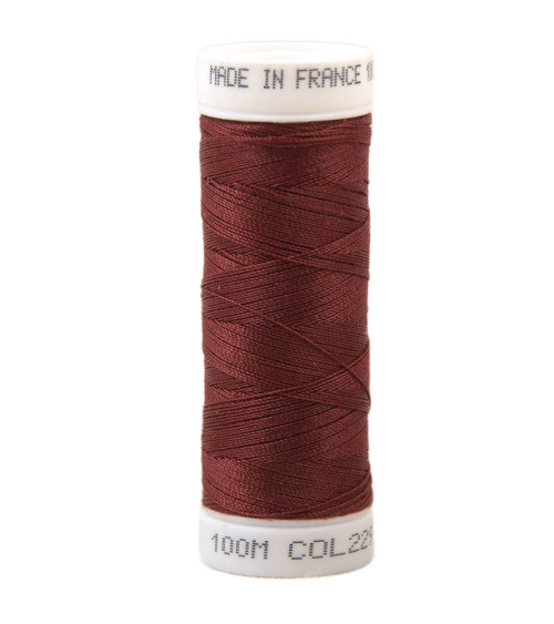 Fil à coudre polyester 100m made in France - rouge litchi 229