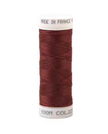 Polyester-Nähgarn 100 m, hergestellt in Frankreich – Litschirot 229