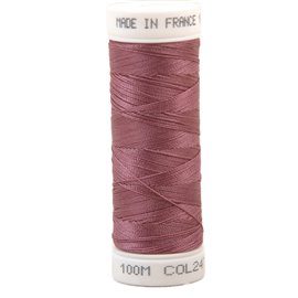 Fil à coudre polyester 100m made in France - rose blush 247