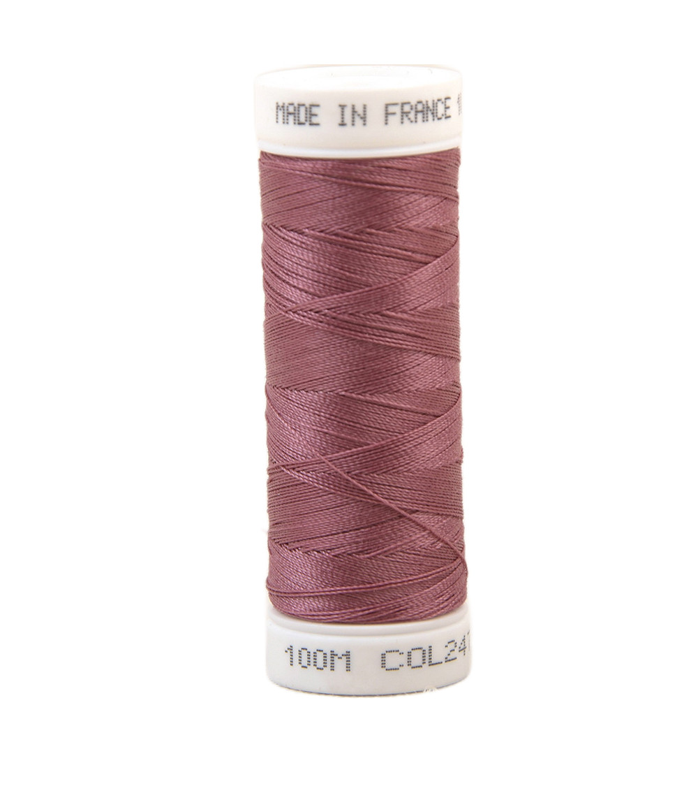 Fil à coudre polyester 100m made in France - rose blush 247