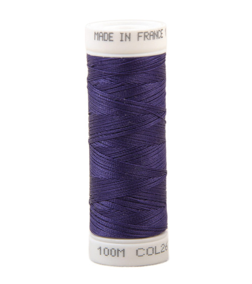Polyester sewing thread 100m made in France - purple 267