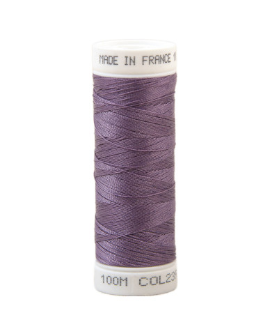 Hilo de coser de poliéster 100m fabricado en Francia - violeta lavanda 239