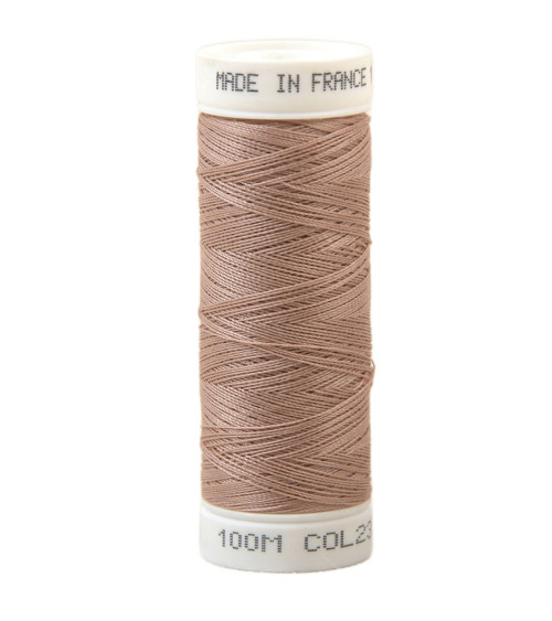 Polyester sewing thread 100m made in France - marble beige 237
