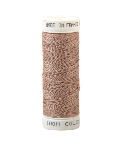 Polyester sewing thread 100m made in France - marble beige 237