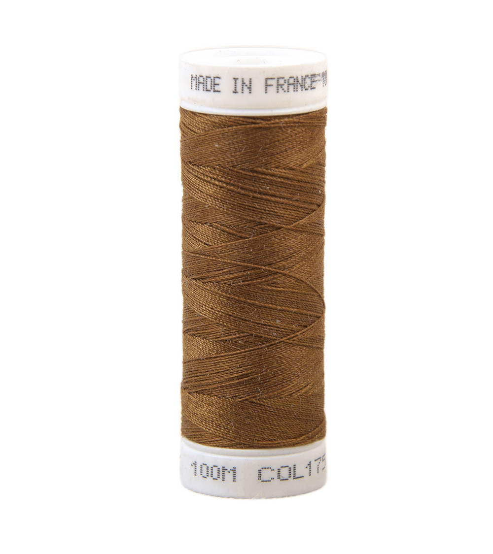 Fil à coudre polyester 100m made in France - marron missouri 175