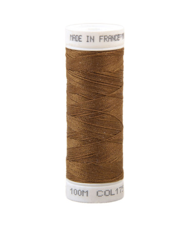 Fil à coudre polyester 100m made in France - marron missouri 175