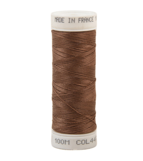 Polyester sewing thread 100m made in France - Ural brown 447