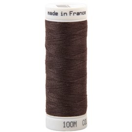 Fil à coudre polyester 100m made in France - chocolat 439