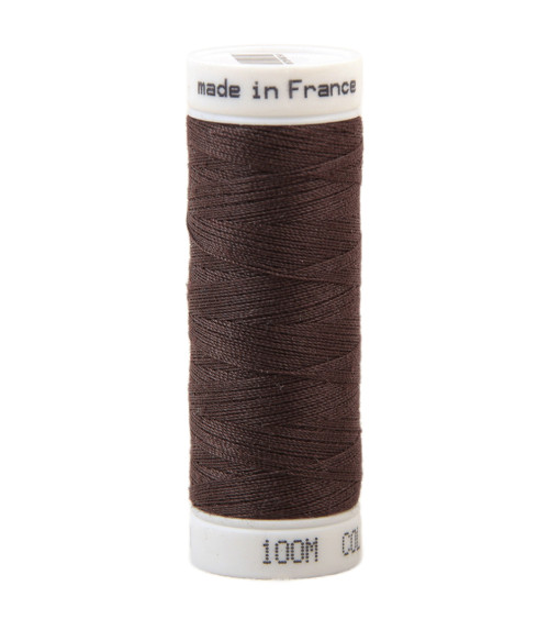 Fil à coudre polyester 100m made in France - chocolat 439