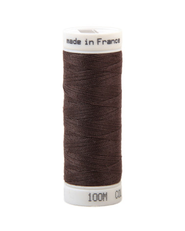Fil à coudre polyester 100m made in France - chocolat 439