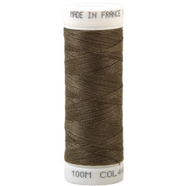 Fil à coudre polyester 100m made in France - marron poulain 441