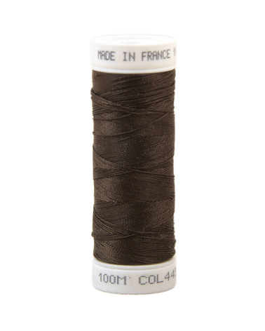 Hilo de coser de poliéster 100m fabricado en Francia - cáscara de nuez 445
