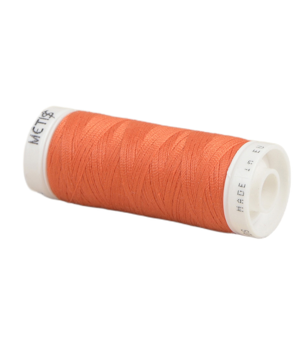 Bobine fil polyester 200m Oeko Tex fabriqué en Europe orange