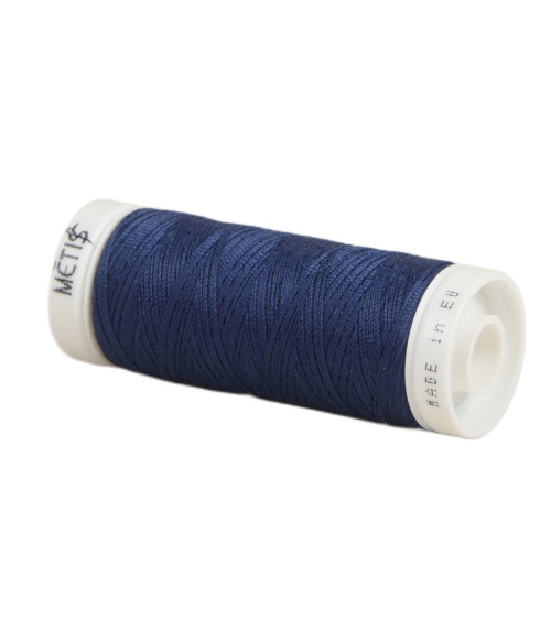 Bobine fil polyester 200m Oeko Tex fabriqué en Europe bleu océan