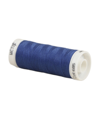 Spool of polyester thread 200m Oeko Tex made in Europe monarchy blue
