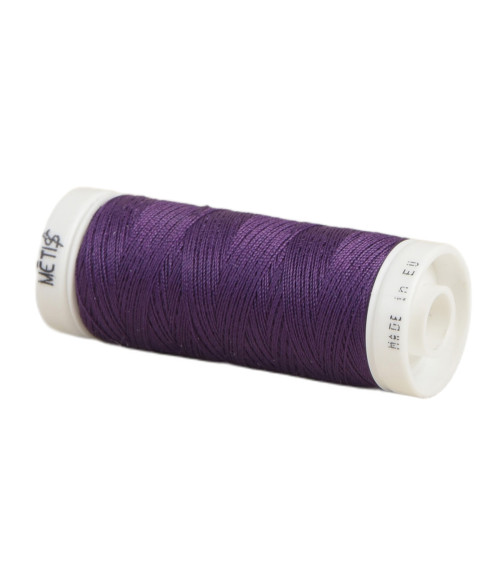 Bobine fil polyester 200m Oeko Tex fabriqué en Europe violet pourpre