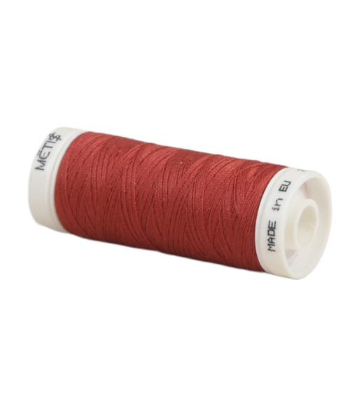 Bobine fil polyester 200m Oeko Tex fabriqué en Europe rouge