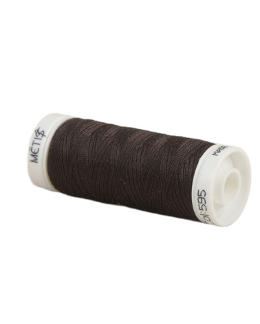 Bobina hilo poliéster 200m Oeko Tex fabricado en Europa negro marrón shock