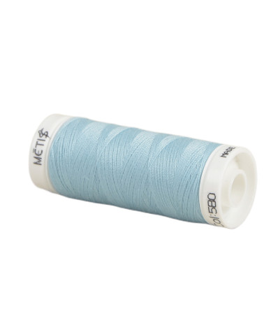 Bobine fil polyester 200m Oeko Tex fabriqué en Europe bleu oublie