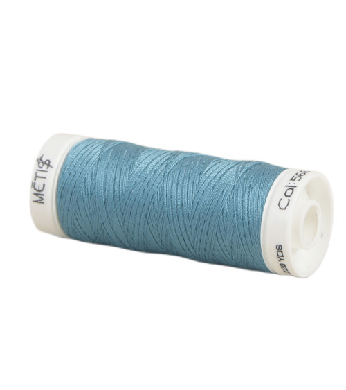 Bobine fil polyester 200m Oeko Tex fabriqué en Europe bleu eau profonde