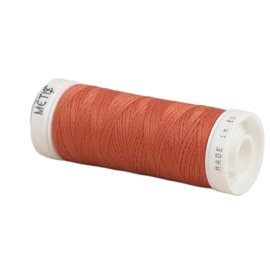Bobine fil polyester 200m Oeko Tex fabriqué en Europe orange rouge