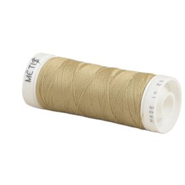 Bobine fil polyester 200m Oeko Tex fabriqué en Europe brun blé