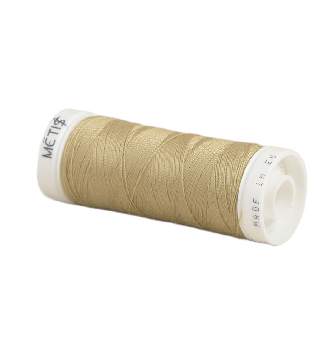 Polyester thread spool 200m Oeko Tex made in Europe wheat brown