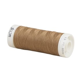 Bobine fil polyester 200m Oeko Tex fabriqué en Europe brun muscade