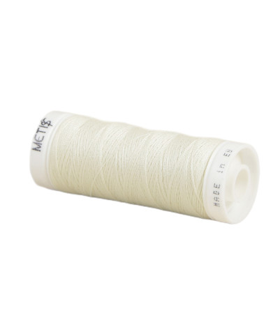 Spule aus Polyestergarn, 200 m, Öko-Tex, hergestellt in Europa, grün, muschelgrau
