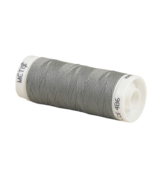 Bobine fil polyester 200m Oeko Tex fabriqué en Europe gris