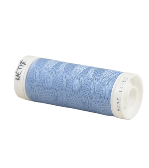 Bobine fil polyester 200m Oeko Tex fabriqué en Europe bleu bleuet