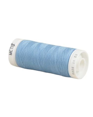 Bobina de hilo de poliéster 200m Oeko Tex fabricado en Europa azul claro