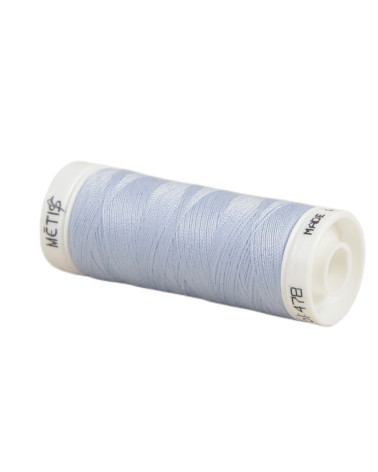 Spool of polyester thread 200m Oeko Tex made in Europe soft light blue