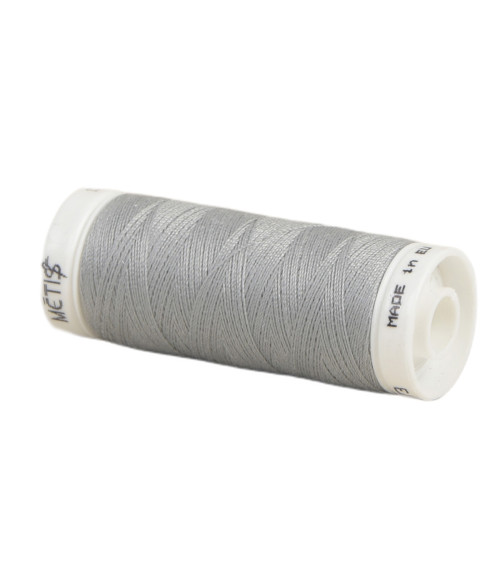 Bobine fil polyester 200m Oeko Tex fabriqué en Europe gris ardoise