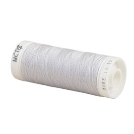 Bobine fil polyester 200m Oeko Tex fabriqué en Europe gris argent