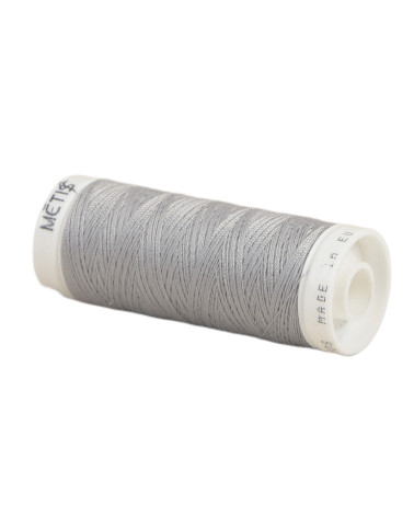 Spule aus Polyestergarn, 200 m, Oeko Tex, hergestellt in Europa, Spule grau