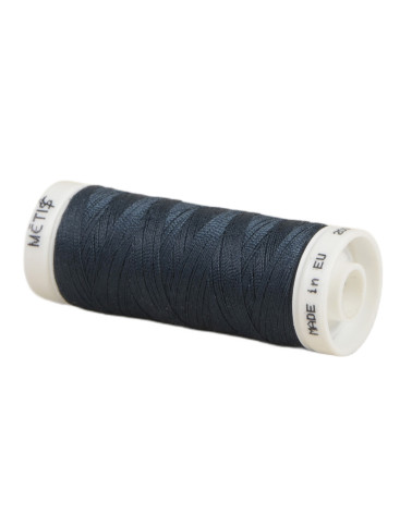 Bobine fil polyester 200m Oeko Tex fabriqué en Europe bleu marine navire
