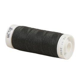 Bobine fil polyester 200m Oeko Tex fabriqué en Europe noir charbon
