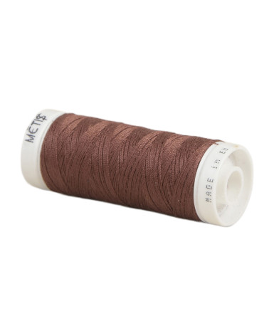 Spool of polyester thread 200m Oeko Tex made in Europe dark brick red