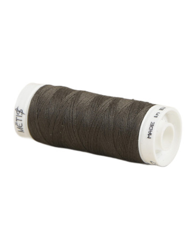 Spool of polyester thread 200m Oeko Tex made in Europe ebony brown