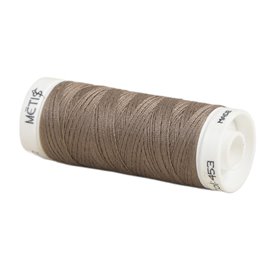 Bobine fil polyester 200m Oeko Tex fabriqué en Europe brun capuccino