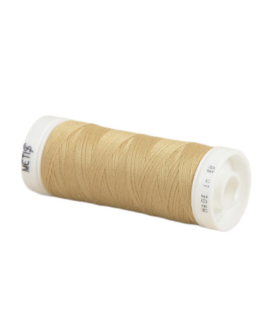 Bobine fil polyester 200m Oeko Tex fabriqué en Europe jaune vanille