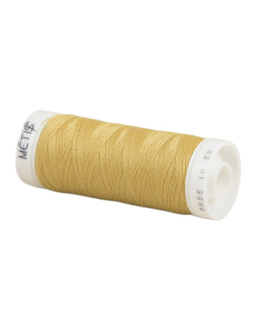 Bobine fil polyester 200m Oeko Tex fabriqué en Europe jaune léon