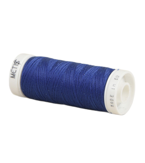 Bobine fil polyester 200m Oeko Tex fabriqué en Europe bleu royal